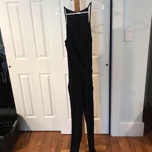 Elan Black Lounging Black Jumpsuit